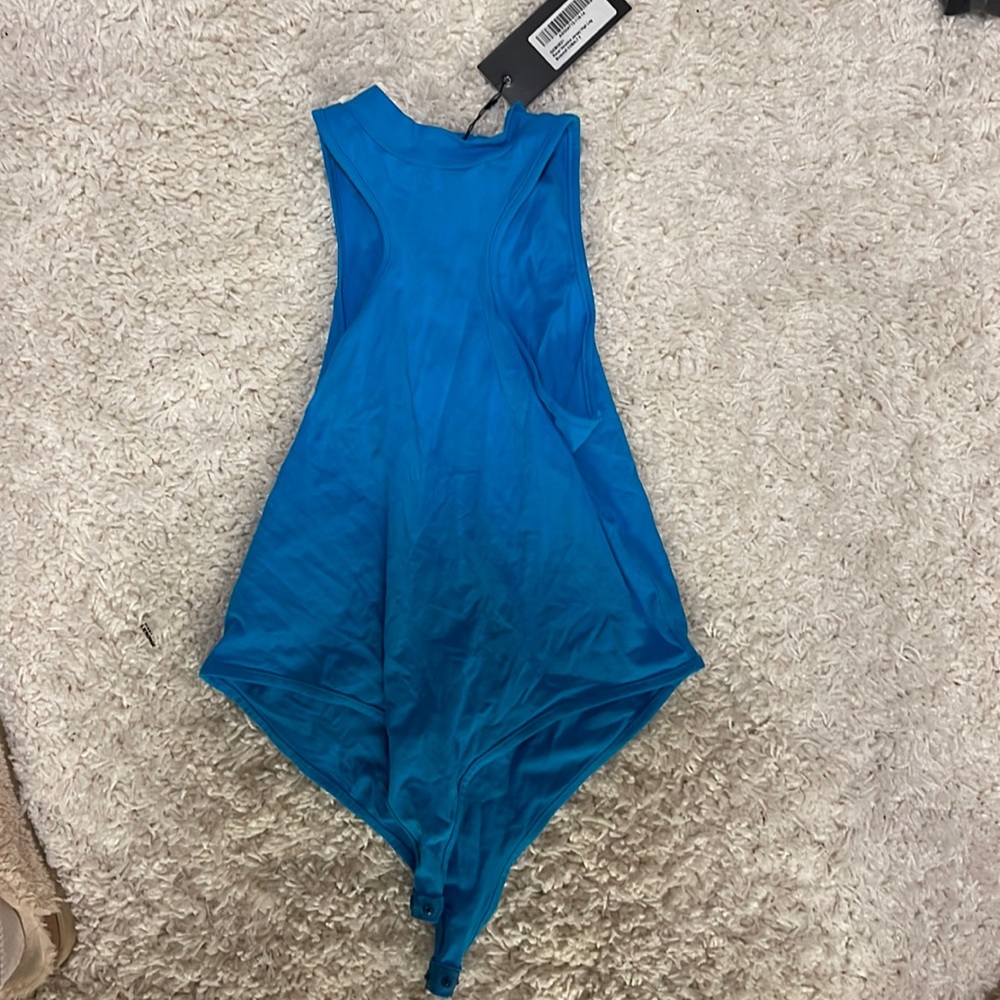 Blue nasty gal bodysuit, size 6